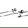 Mexen Estela doppelter Handtuchhalter, schwarz - 7011525-70