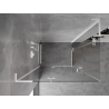 Mexen Mist-H L Duo cabine de douche pivotante à gauche 80 x 70 cm, transparent, blanche - 8A5L-080L-070P-20-00