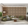 Mexen Linea 08 panel ścienny akustyczny 60 x 60 cm (4szt.), filc 9 mm, fornir techniczny, Bielony Dąb - S110-60607-08-040
