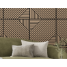 Mexen Linea 26 akustična stenska plošča 60 x 60 cm (4 kosi), filc 9 mm, tehnični furnir, svetli oreh - S110-60607-26-047