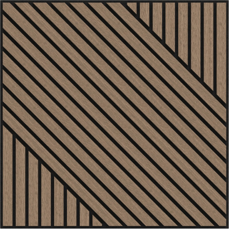 Mexen Linea 26 Ακουστικός τοίχος πάνελ 60 x 60 cm (4 τεμ.), τσόχα 9 mm, τεχνικό