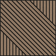 Mexen Lam-B lamas de pared 275 x 30 cm, tablero HDF de 4 mm, chapa técnica, Roble Arenoso - S100-275307-3015-001