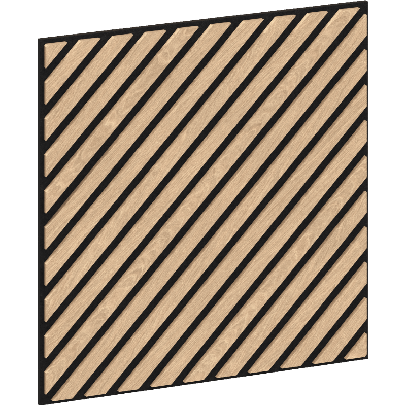 Mexen Lam-B wand lamellen 275 x 30 cm, HDF plaat 4 mm, technische fineer - S100-275307-3015-001