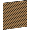 Mexen Linea 39 akustični stenski panel 60 x 60 cm (4 kos), filc 9 mm, tehnični furnir, Klasika hrasta - S110-60607-39-041