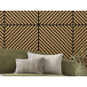 Mexen Linea 39 akustični stenski panel 60 x 60 cm (4 kos), filc 9 mm, tehnični furnir, Klasika hrasta - S110-60607-39-041