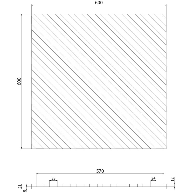 Mexen Lam-B sienas lameles 275 x 30 cm, HDF plāksne 4 mm, tehniska finiera apdare, Smilšu ozols - S100-275307-3015-001