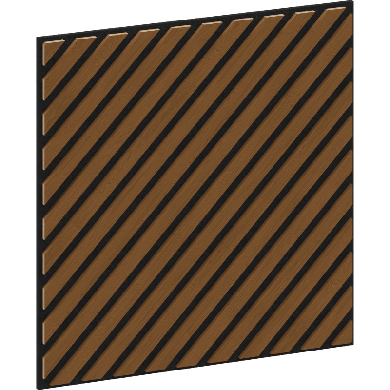 Mexen Linea 39 akustiskā sienas panelis 60 x 60 cm (4 gab.), filcs 9 mm, tehniskais finieris, dabīgais ozols