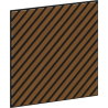 Mexen Linea 39 akustična stenska plošča 60 x 60 cm (4 kosi), filc 9 mm, tehnični furnir, Naravni Hrast - S110-60607-39-042