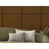 Mexen Linea 39 akustična stenska plošča 60 x 60 cm (4 kosi), filc 9 mm, tehnični furnir, Naravni Hrast - S110-60607-39-042