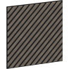 Mexen Lam-B lamas de pared 275 x 30 cm, tablero HDF de 4 mm, chapa técnica, Roble Arenoso - S100-275307-3015-001