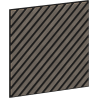 Mexen Linea 39 akustična stenska plošča 60 x 60 cm (4 kosi), filc 9 mm, tehnični furnir, sivi hrast - S110-60607-39-043