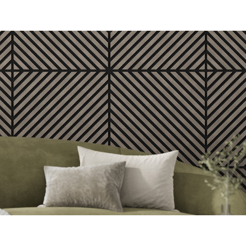 Mexen Lam-B stenske letvice 275 x 30 cm, HDF plošča 4 mm, tehnični furnir, Peščeni Hrast - S100-275307-3015-001