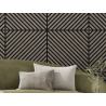 Mexen Linea 39 akustična stenska plošča 60 x 60 cm (4 kosi), filc 9 mm, tehnični furnir, sivi hrast - S110-60607-39-043