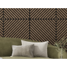 Mexen Lam-B επενδύσεις τοίχου 275 x 30 cm, πλάκα HDF 4 mm, τεχνικός καπλαμάς, Δρυς