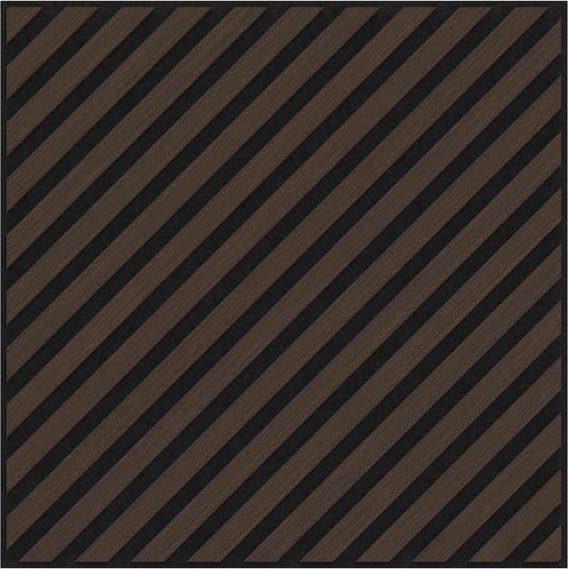 Mexen Linea 39 akustična stenska plošča 60 x 60 cm (4 kos.), filc 9 mm, tehnična furnir, Hrast Mocca - S110-60607-39-045