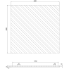 Mexen Lam-B επενδύσεις τοίχου 275 x 30 cm, πλάκα HDF 4 mm, τεχνικός καπλαμάς, Δρυς