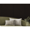 Mexen Linea 39 akustična stenska plošča 60 x 60 cm (4 kosi), filc 9 mm, tehnični furnir, Črni hrast - S110-60607-39-046