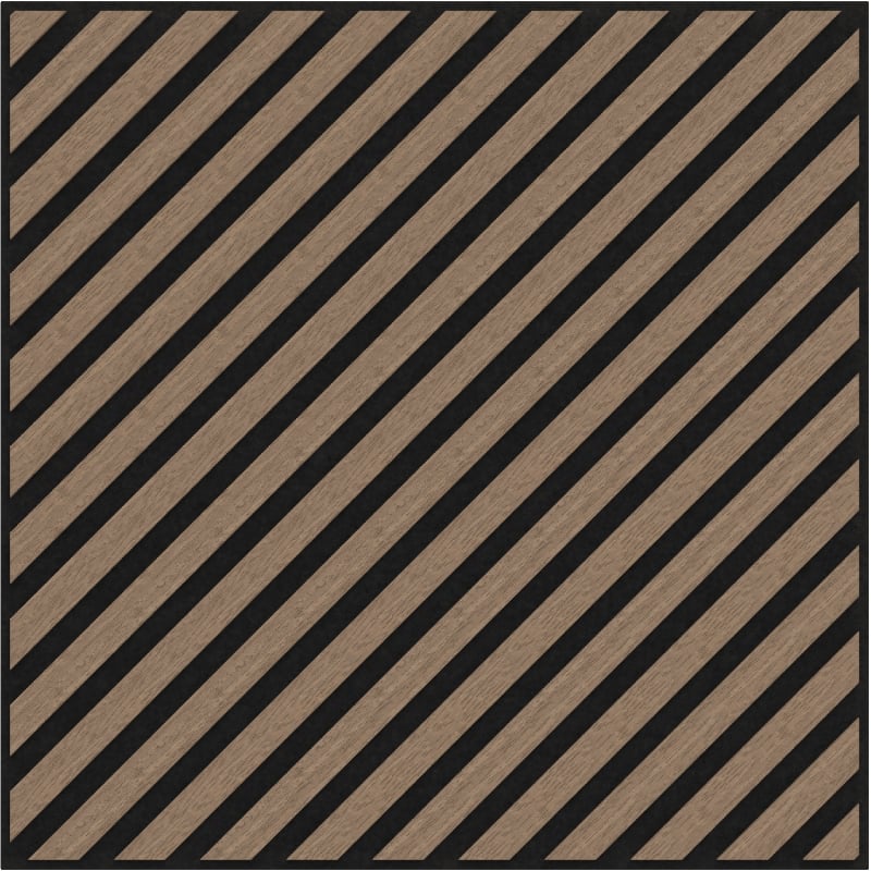 Mexen Linea 39 akustična stenska plošča 60 x 60 cm (4kosi), klobučevina 9 mm, tehnični furnir, Svetel Oreh