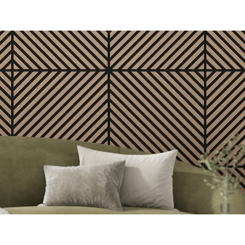 Mexen Linea 39 ηχοαπορροφητικό πάνελ τοίχου 60 x 60 cm (4τμχ.), τσόχα 9 mm,