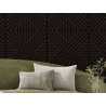 Mexen Linea 06 akustični stenski panel 60 x 60 cm (4 kosi), filc 9 mm, tehnični furnir, črni hrast - S110-60607-06-046