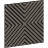 Mexen Linea 01 akustična stenska plošča 60 x 60 cm (4 kos), filc 9 mm, tehnični furnir, Sivi Hrast - S110-60607-01-043