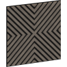 Mexen Linea 01 panneau mural acoustique 60 x 60 cm (4 pcs), feutre 9 mm, placage technique, Chêne Gris - S110-60607-01-043