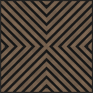 Mexen Linea 01 panel de pared acústico 60 x 60 cm (4 uds.), fieltro de 9 mm, chapa técnica, Nogal Oscuro - S110-60607-01-044