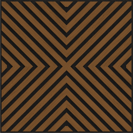 Mexen Linea 01 panel ścienny akustyczny 60 x 60 cm (4szt.), filc 9 mm, fornir techniczny, Dąb Natural - S110-60607-01-042