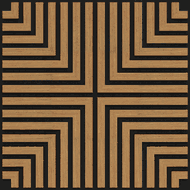 Mexen Linea 02 panel ścienny akustyczny 60 x 60 cm (4szt.), filc 9 mm, fornir techniczny, Dąb Classic - S110-60607-02-041