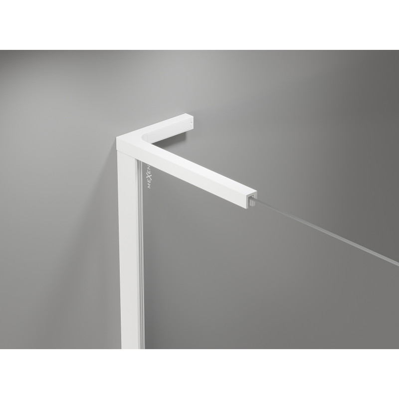 Mexen Mist-H L Cabina doccia ad anta destra Duo 70 x 90 cm, trasparente, bianca - 8A5L-070L-090P-20-00