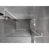 Mexen Mist-H L Cabina doccia ad anta destra Duo 70 x 90 cm, trasparente, bianca - 8A5L-070L-090P-20-00