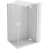 Mexen Mist-H L Cabina doccia ad anta destra Duo 70 x 90 cm, trasparente, bianca - 8A5L-070L-090P-20-00