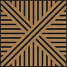 Mexen Linea 05 panel ścienny akustyczny 60 x 60 cm (4szt.), filc 9 mm, fornir techniczny, Dąb Classic - S110-60607-05-041