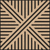 Mexen Linea 05 panel ścienny akustyczny 60 x 60 cm (4szt.), filc 9 mm, fornir techniczny, Bielony Dąb - S110-60607-05-040