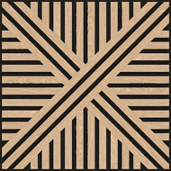 Mexen Linea 05 akoestisch wandpaneel 60 x 60 cm (4 stuks), vilt 9 mm, technische fineer, Gebleekt Eiken - S110-60607-05-040