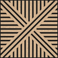 Mexen Linea 05 akustiska sienas panelis 60 x 60 cm (4 gab.), filcs 9 mm, tehniska finieris, Balināts Ozols - S110-60607-05-040