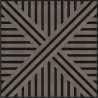 Mexen Linea 05 panneau mural acoustique 60 x 60 cm (4pcs), feutre 9 mm, placage technique, Chêne Gris - S110-60607-05-043