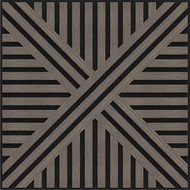 Mexen Linea 05 panneau mural acoustique 60 x 60 cm (4pcs), feutre 9 mm, placage technique, Chêne Gris - S110-60607-05-043