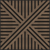 Mexen Linea 05 panel ścienny akustyczny 60 x 60 cm (4szt.), filc 9 mm, fornir techniczny, Ciemny Orzech - S110-60607-05-044