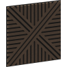Mexen Linea 05 akustična stenska plošča 60 x 60 cm (4 kos), filc 9 mm, tehnični furnir, hrast Mocca - S110-60607-05-045