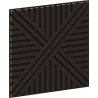 Mexen Linea 05 akustisches Wandpaneel 60 x 60 cm (4 Stk.), Filz 9 mm, technisches Furnier, Schwarze Eiche - S110-60607-05-046