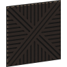Mexen Linea 05 panel ścienny akustyczny 60 x 60 cm (4szt.), filc 9 mm, fornir techniczny, Czarny Dąb - S110-60607-05-046