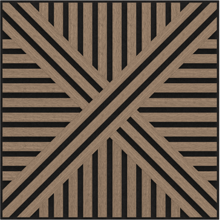 Mexen Linea 05 Ακουστικό πάνελ τοίχου 60 x 60 cm (4τμχ.), τσόχα 9 mm, τεχνικός