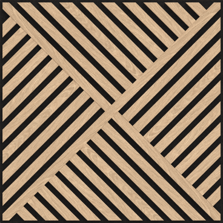 Mexen Linea 08 panel ścienny akustyczny 60 x 60 cm (4szt.), filc 9 mm, fornir techniczny, Bielony Dąb - S110-60607-08-040