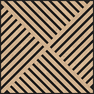 Mexen Linea 08 panneau mural acoustique 60 x 60 cm (4 pièces), feutre 9 mm, placage technique, Chêne Blanchi