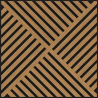 Mexen Linea 08 panel ścienny akustyczny 60 x 60 cm (4szt.), filc 9 mm, fornir techniczny, Dąb Classic - S110-60607-08-041