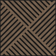 Mexen Linea 08 akustisk väggpanel 60 x 60 cm (4st), filt 9 mm, teknisk faner, Mörk Valnöt - S110-60607-08-044