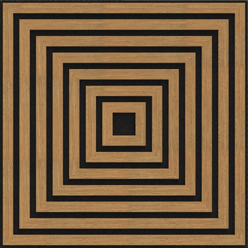 Mexen Linea 13 akustična stenska plošča 60 x 60 cm (4 kosi), filc 9 mm, tehnični furnir, Classic hrast - S110-60607-13-041