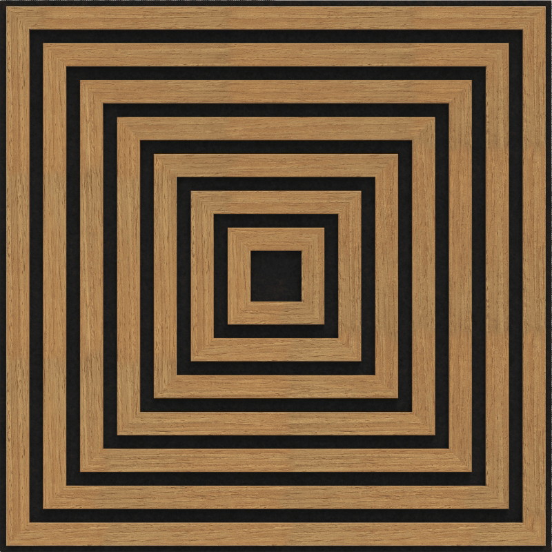 Mexen Linea 13 panel ścienny akustyczny 60 x 60 cm (4szt.), filc 9 mm, fornir techniczny, Dąb Classic - S110-60607-13-041