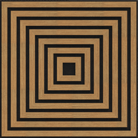 Mexen Linea 13 panel ścienny akustyczny 60 x 60 cm (4szt.), filc 9 mm, fornir techniczny, Dąb Classic - S110-60607-13-041